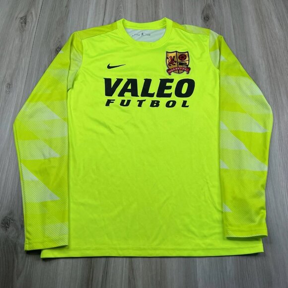 Nike Dri Fit Hybrid L/S Dry Soccer Jersey Valeo Futbol Graphic Size M Medium - Picture 1 of 16